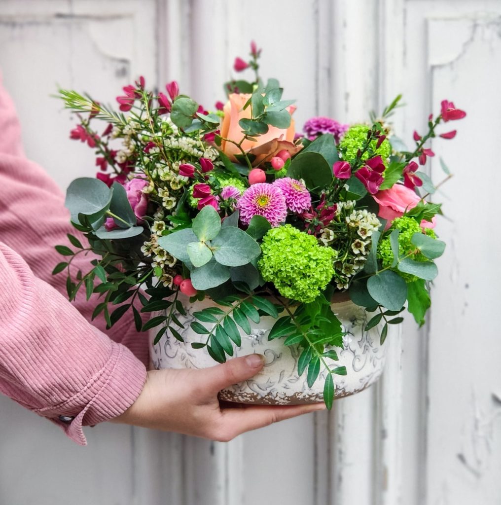 Composition de fleurs de saison livraison sur Le MAns