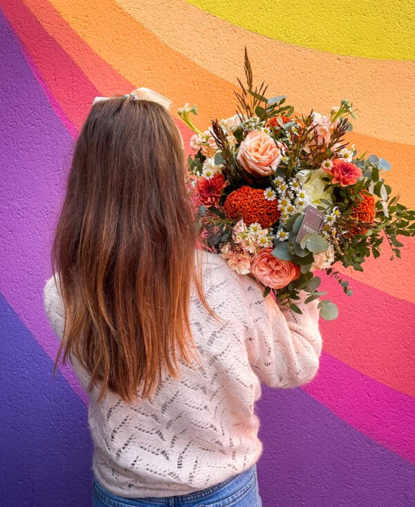 Bouquet rentrée automne coloré anniversaire retraire départ Livraison Le Mans gratuite et envoi en France Chronopost
